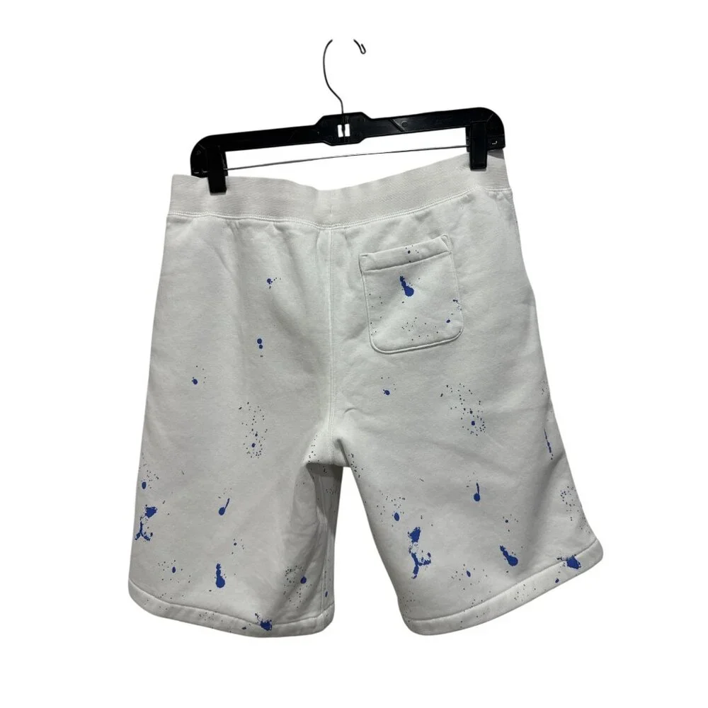 POLO Ralph Lauren Boys Youth Polo Bear White Paint T-Shirt & Shorts Outfit XL(18